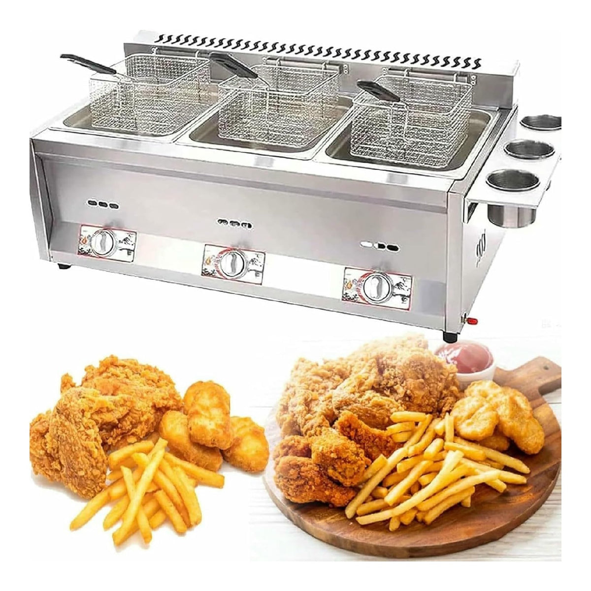 Elettrodomestico compatto Frittiera Commerciale, Macchina Frittura Acciaio