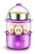 Cuociuova con timer in acciaio inox argento