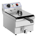 Friggitrice elettrica con timer funzionamento automatico argento