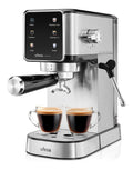 Macchina da caffe con comandi touch funzione vapore rosso