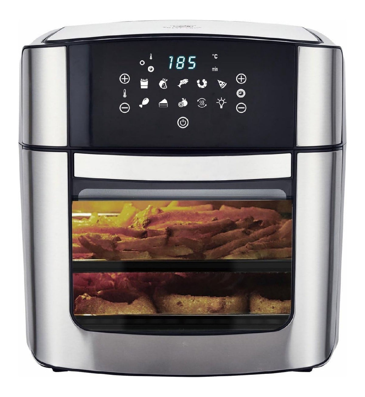 Friggitrice elettrica 16 L con comandi touch nero
