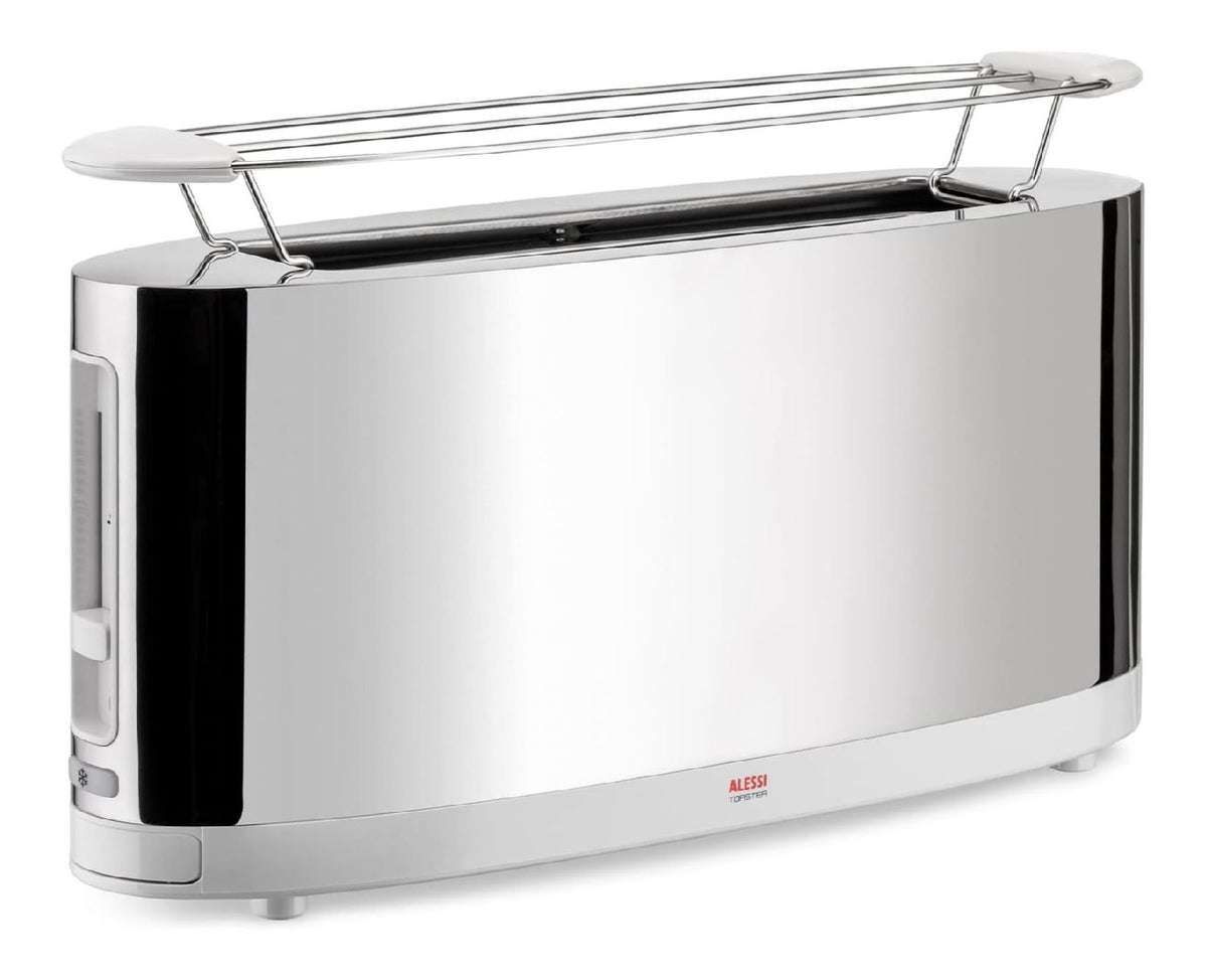 Tostapane in acciaio inox bianco