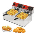 Friggitrice da cucina con timer rosso