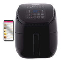 Friggitrice ad aria con comandi touch nero con display