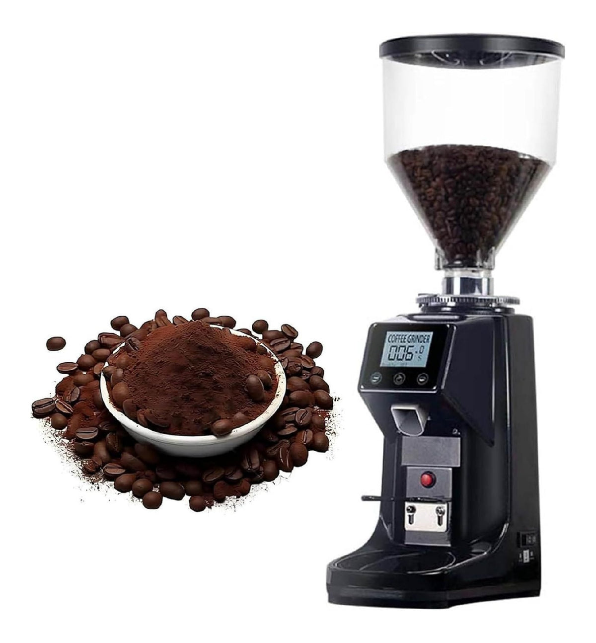 Macinacaffe da cucina 1.5 L funzionamento silenzioso nero