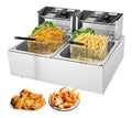 Friggitrice elettrica 4 L in acciaio inox argento