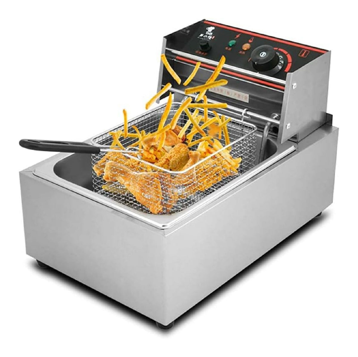 Friggitrice da cucina funzionamento automatico temperatura regolabile nero