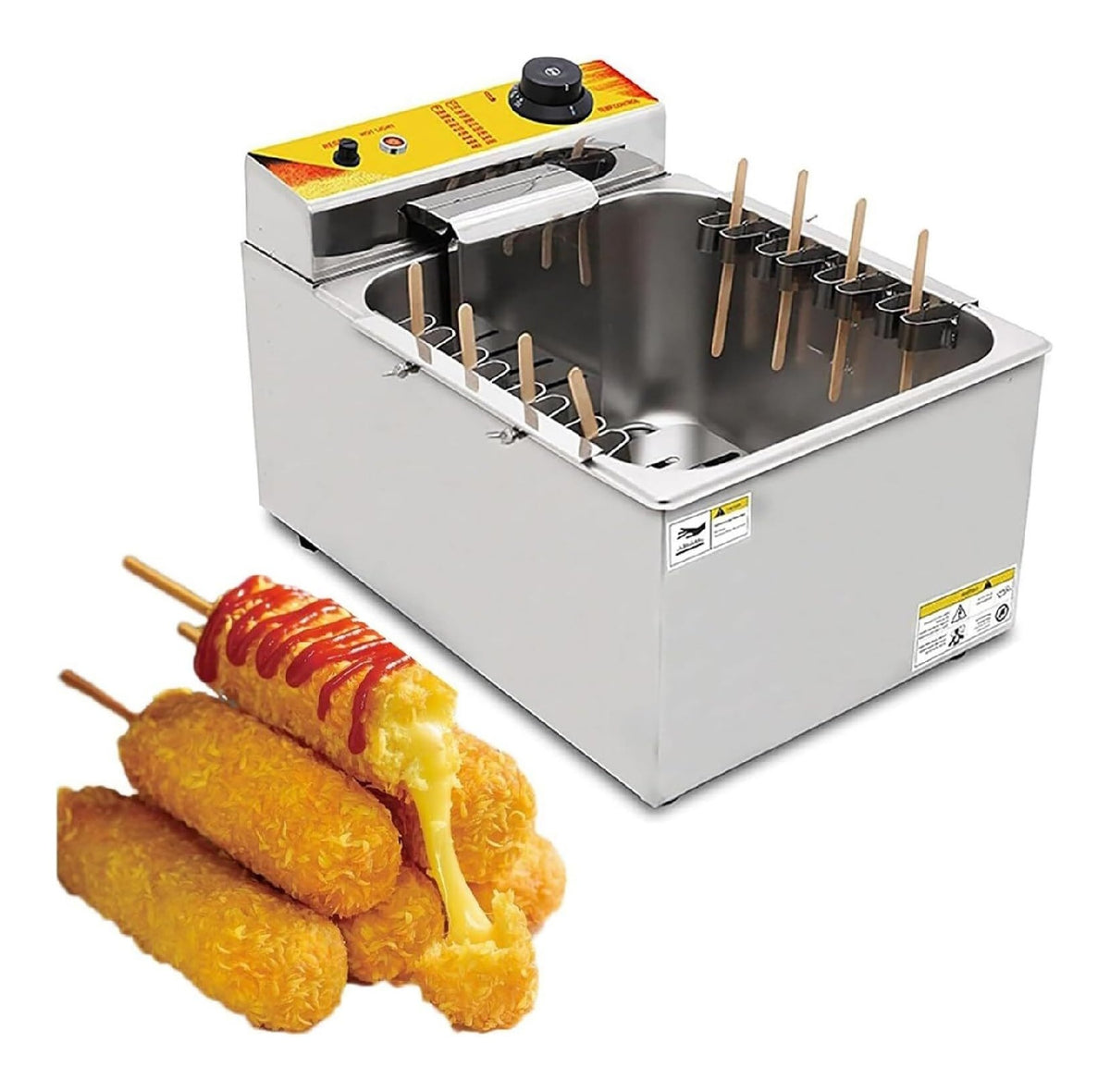 Friggitrice elettrica funzionamento automatico oro Friggitrice Corn Commerciale Litri